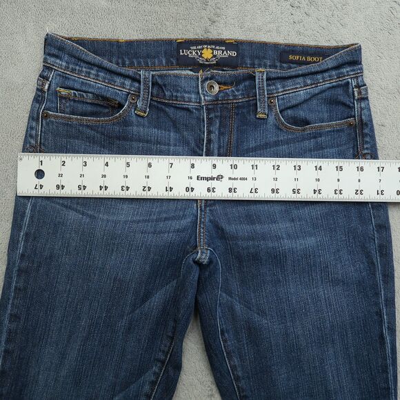 Lucky Brand Jeans Women's Size 4/27 Blue Low-Rise Sofia Boot Denim 31.5" inseam - Picture 8 of 16
